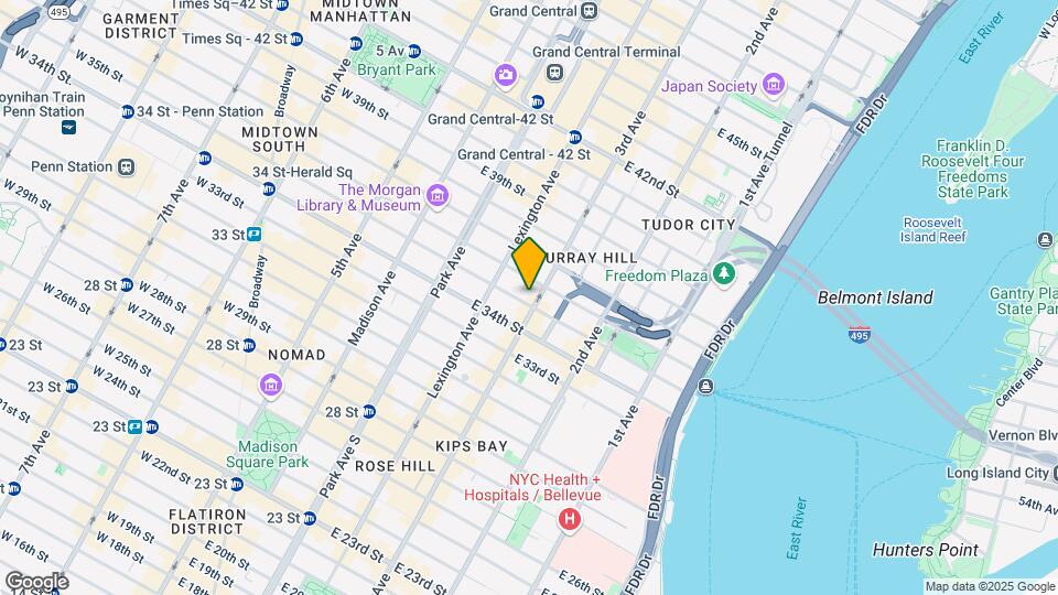 165 E 35th St-Unit -12 E Map and Location Details