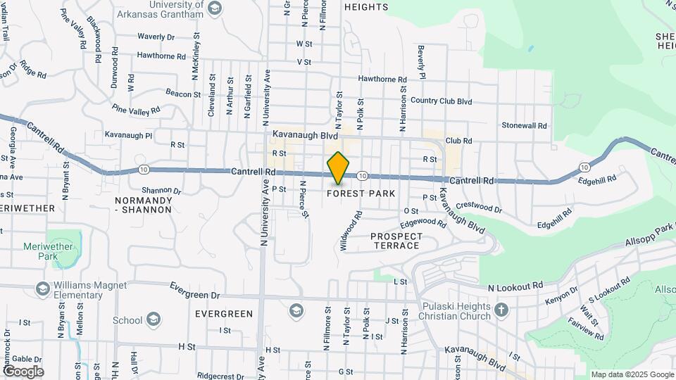 1700 N Taylor St Map and Location Details