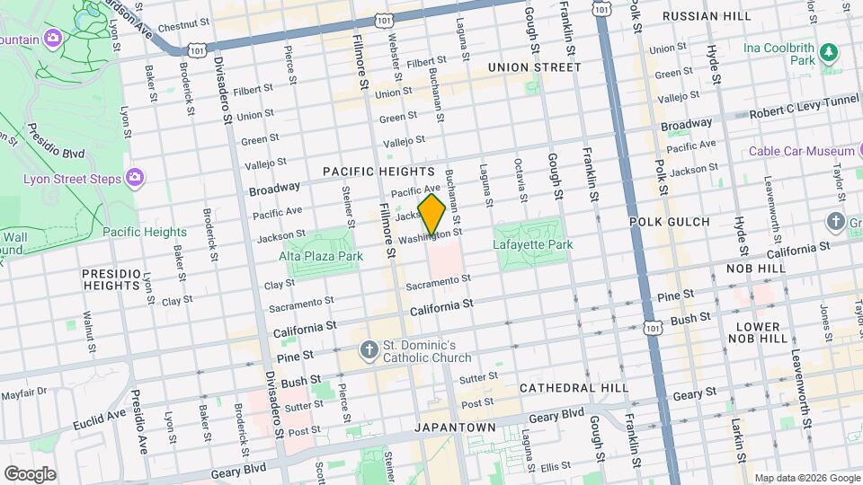 2250 Webster St Map and Location Details