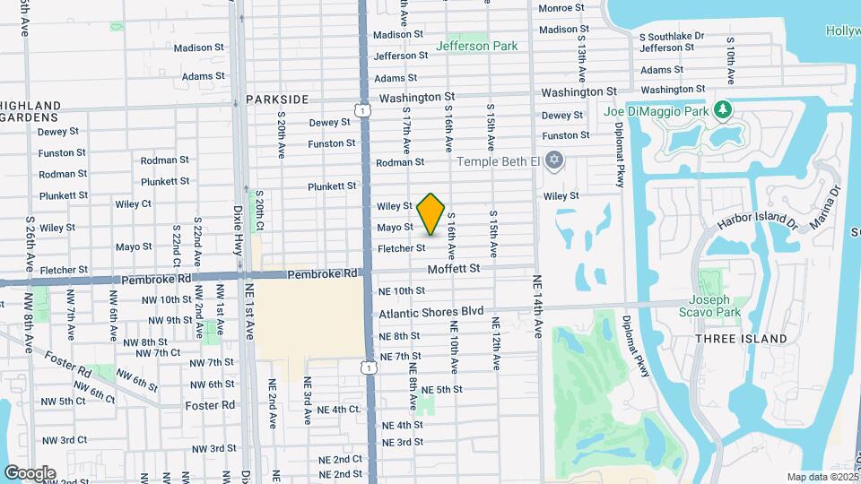 1625 Fletcher St Map and Location Details
