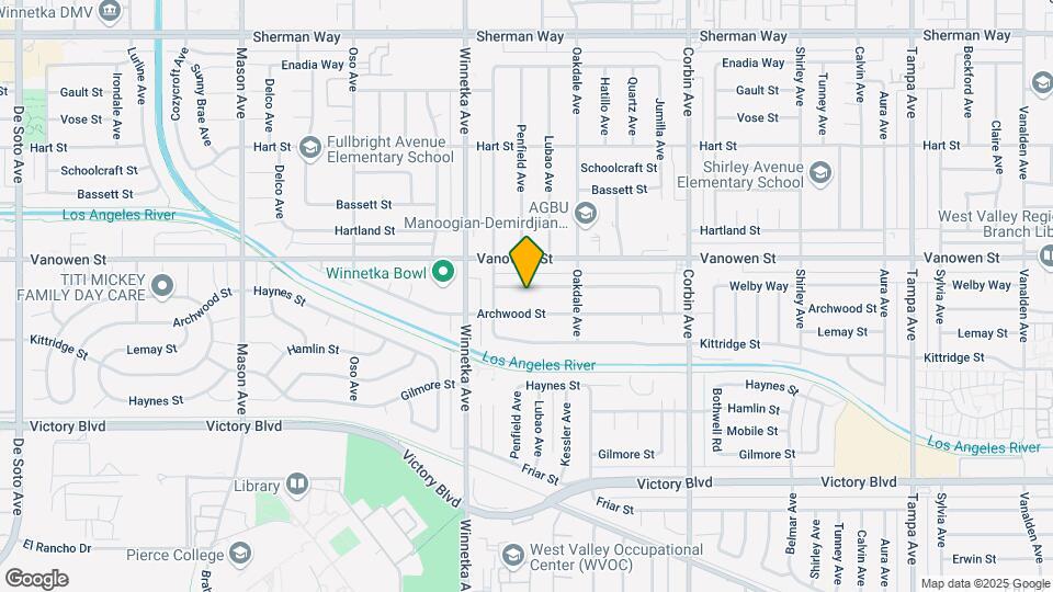 19956 Welby Way Map and Location Details