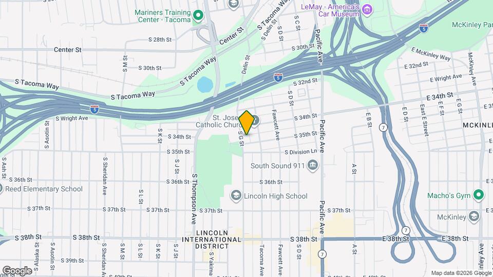 619 S 35th St Map and Location Details