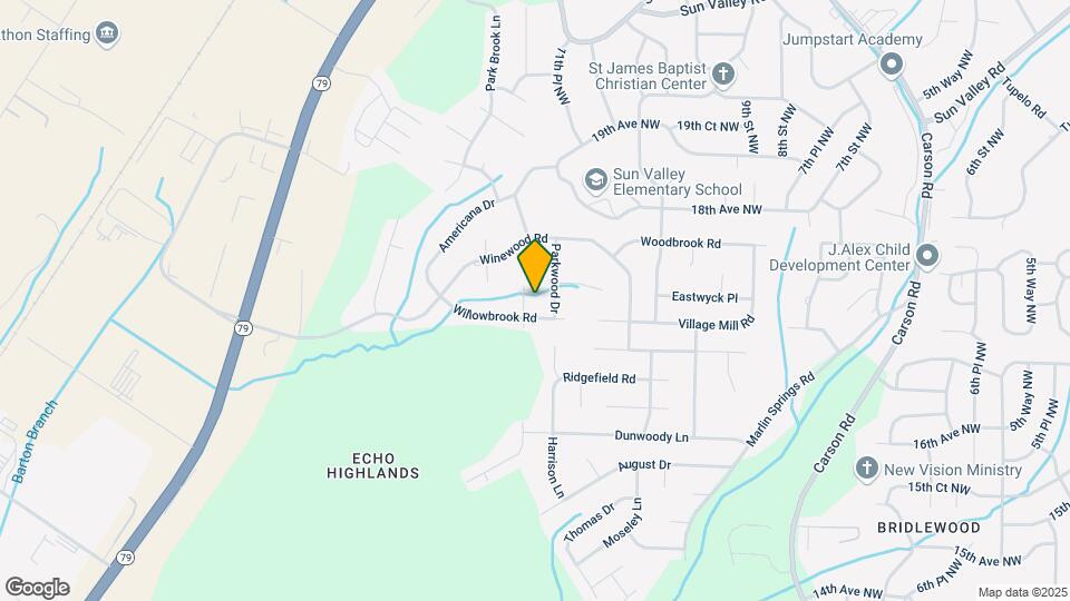 1705 Ridgewood Rd Map and Location Details