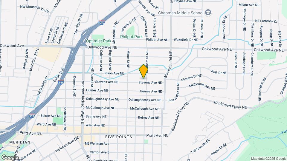 1419 Stevens Ave NE Map and Location Details