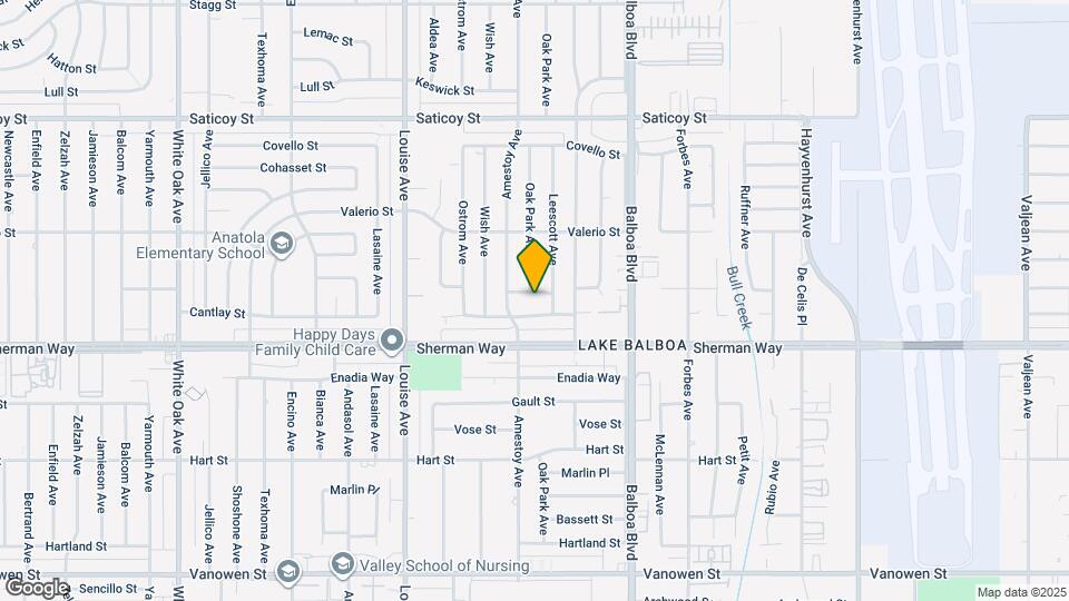 17048 Wyandotte St Mapa y Detalles de la Ubicación