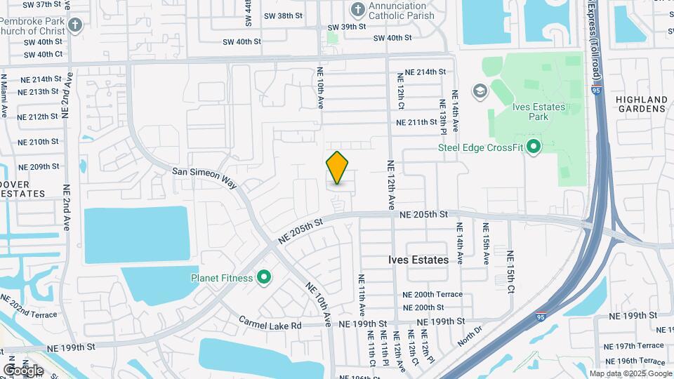 1027 NE 207th St Map and Location Details