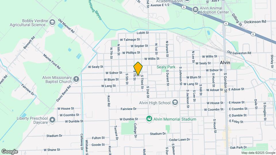 1318 W Blum St, Unit 2 Map and Location Details