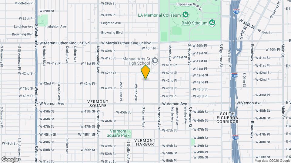 1056 W 42nd Pl Map and Location Details