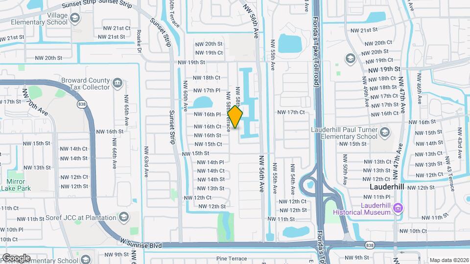 1653 NW 58th Ave Map and Location Details