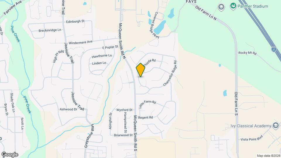 2486 Chancellor Ridge Rd Map and Location Details