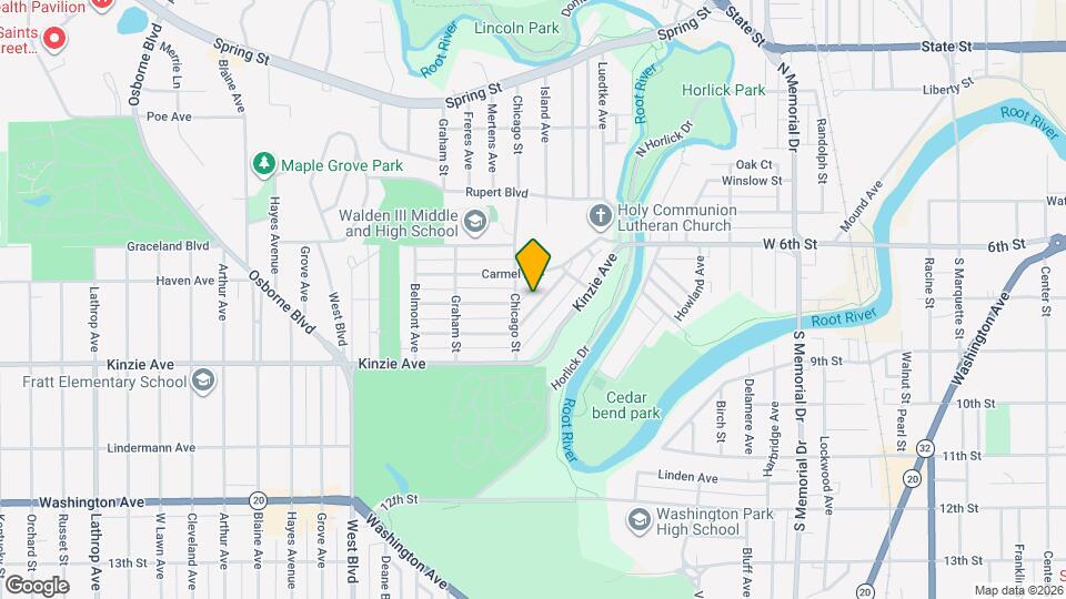 2142 Clarence Ave, Unit Upper Map and Location Details