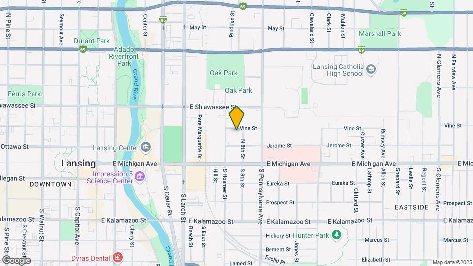 818 Vine St Map and Location Details