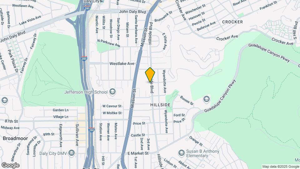 500 Hillside Blvd Mapa y Detalles de la Ubicación