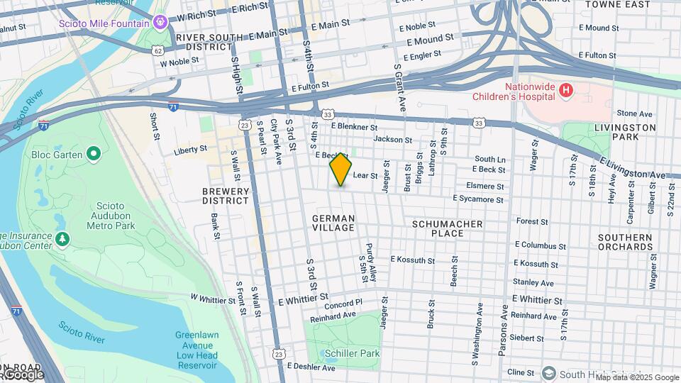 187 E Sycamore St Map and Location Details