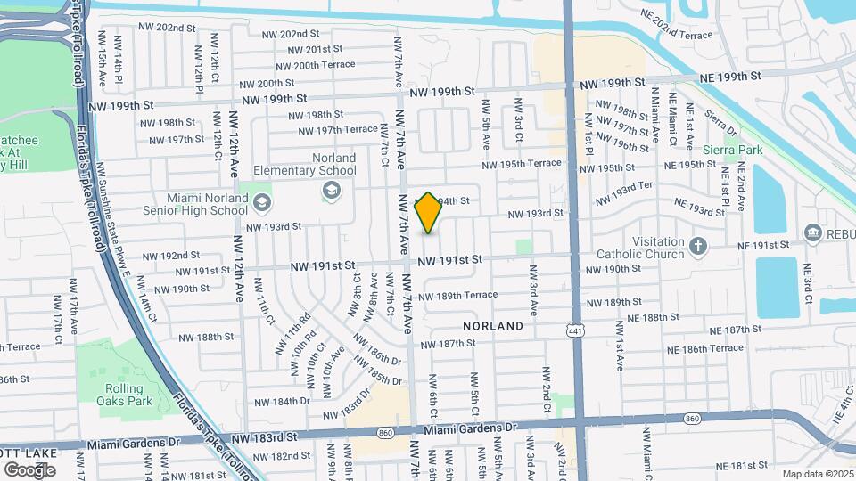 19141 NW 6th Ct Map and Location Details