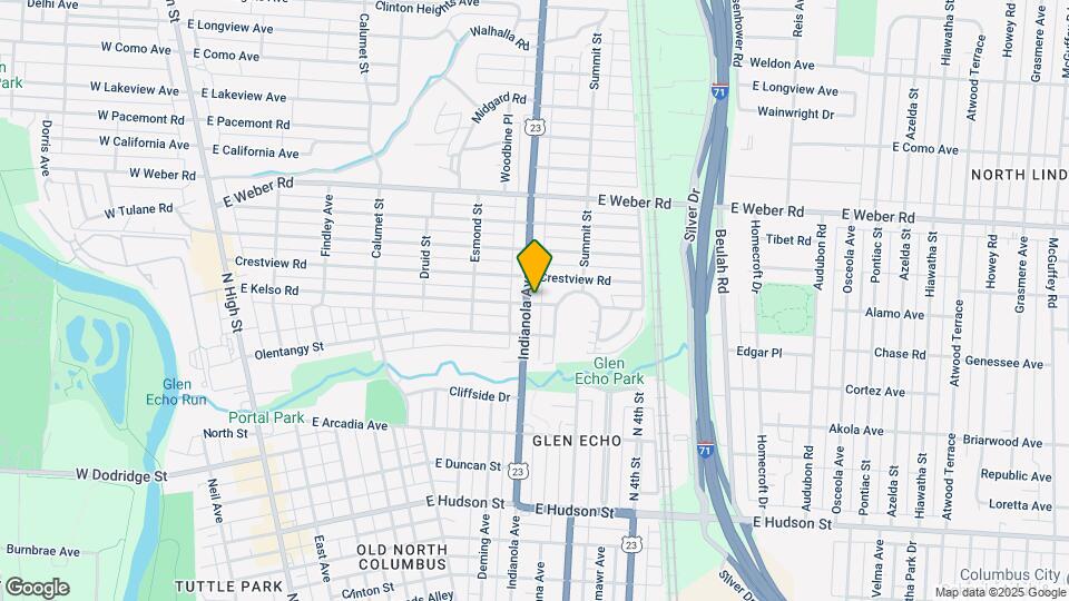 2832-2834 Indianola Ave Map and Location Details