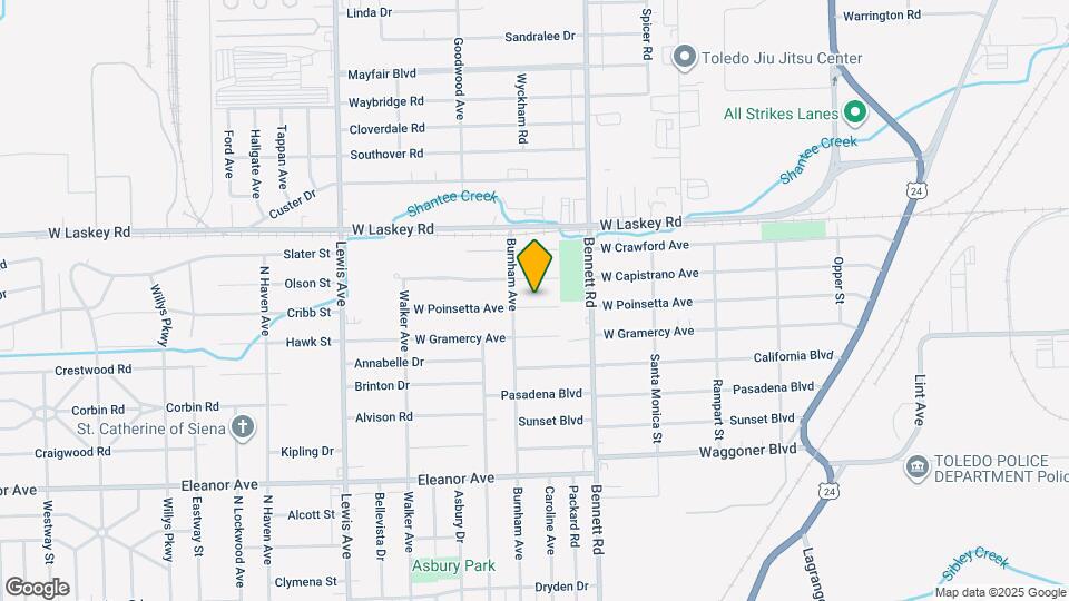 606 W Poinsetta Ave Map and Location Details