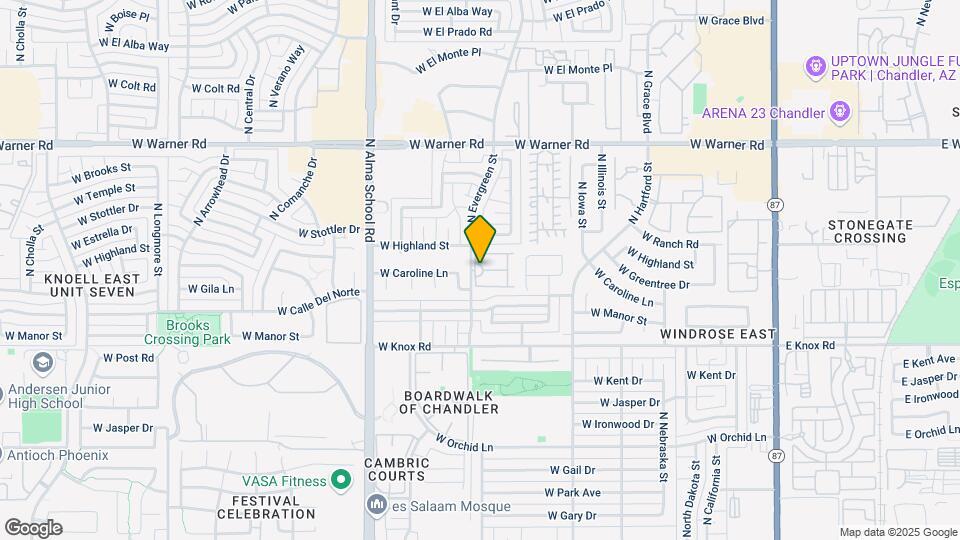 Evergreen Villa Mobile Home Mapa y Detalles de la Ubicación