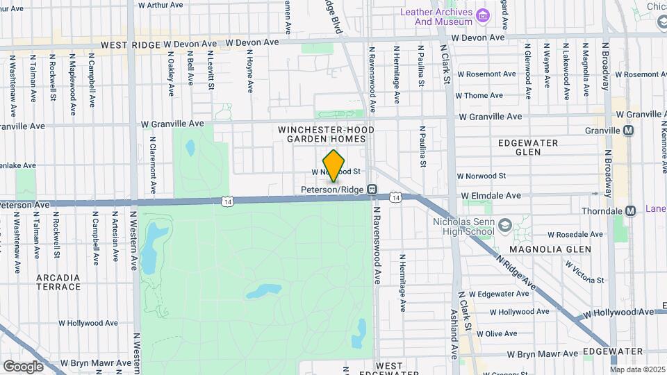 6014 N Wolcott Ave Mapa y Detalles de la Ubicación