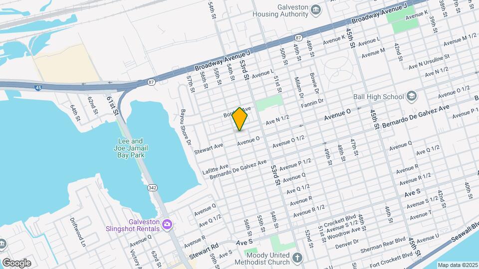 5419 Avenue N 1/2 Rear Map and Location Details