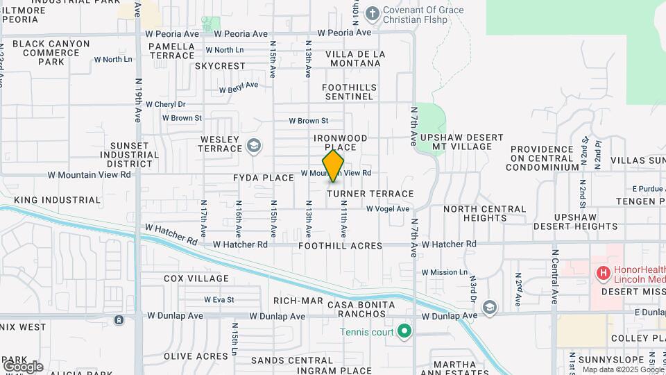 9631 N 12th Ave-Unit -Unit 201 Map and Location Details