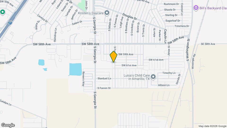 6008 S Fannin St Map and Location Details