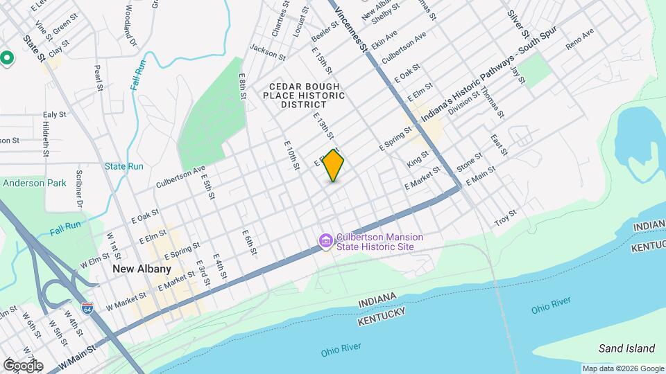 1112 E Spring St Mapa y Detalles de la Ubicación
