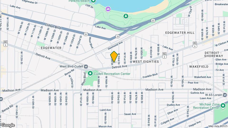 1385 W 95th St Mapa y Detalles de la Ubicación