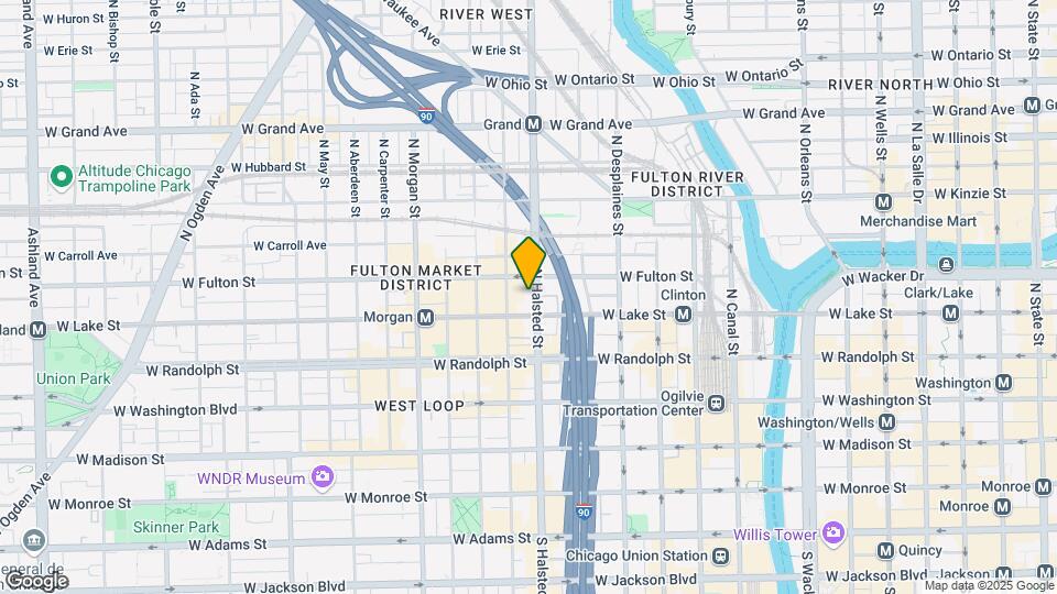 212 N Halsted St Mapa y Detalles de la Ubicación