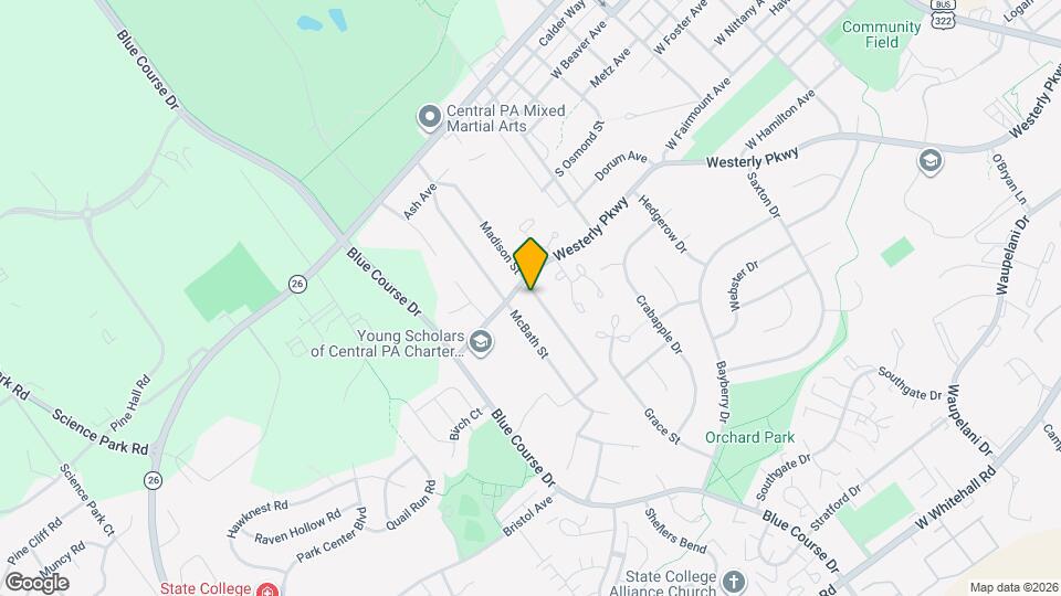 304 Madison St Map and Location Details