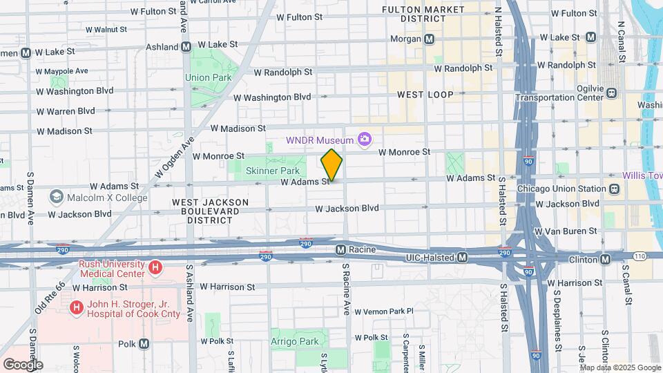 1201 W Adams St, Unit 809 Map and Location Details