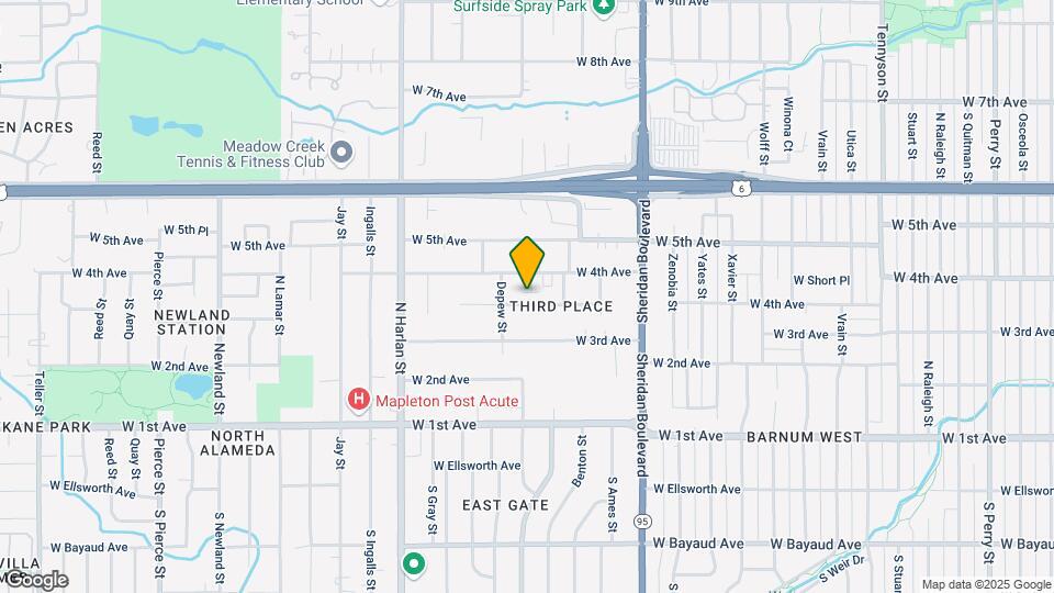 5525 W 3rd Pl Map and Location Details