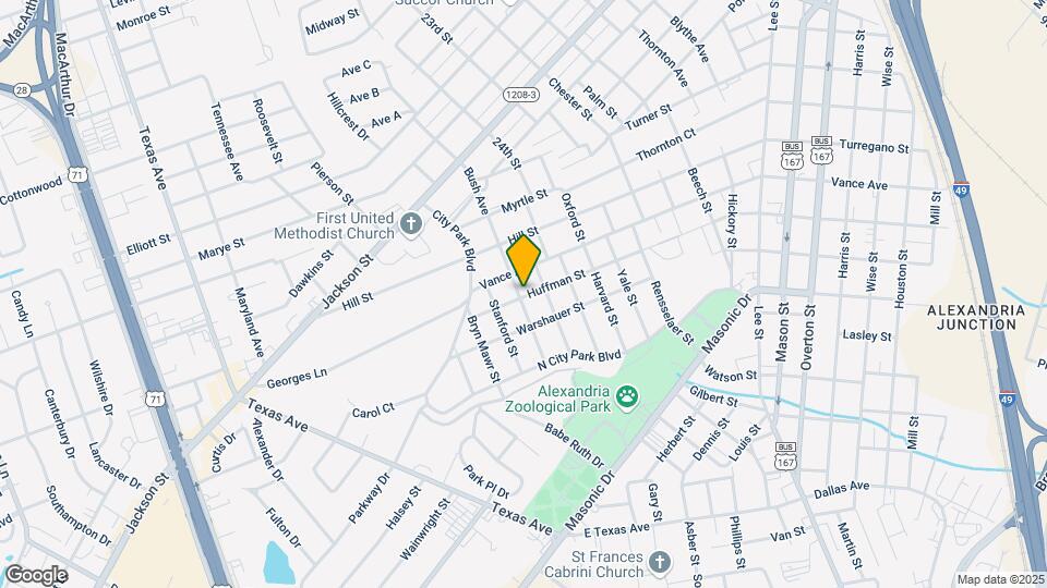 1617 Bush Ave Mapa y Detalles de la Ubicación