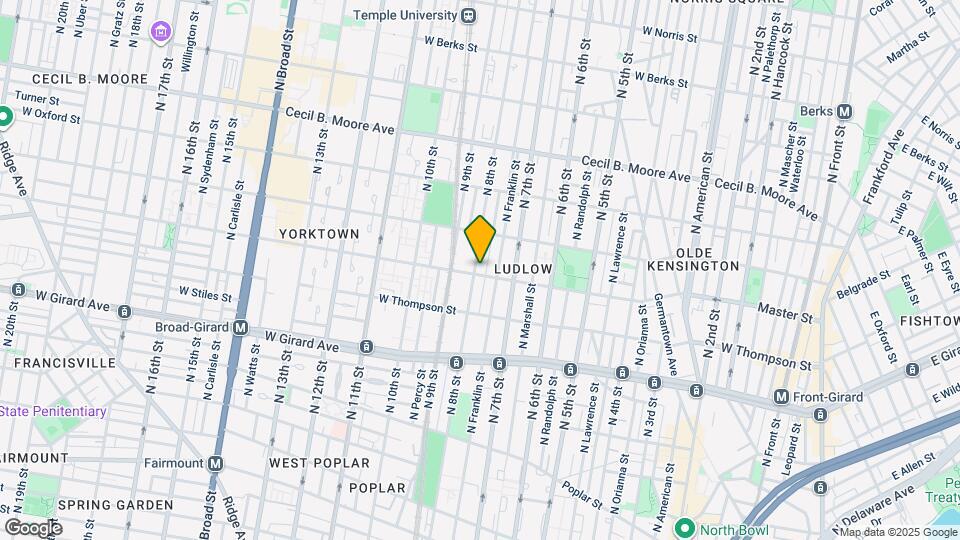 1403 N 8th St Map and Location Details