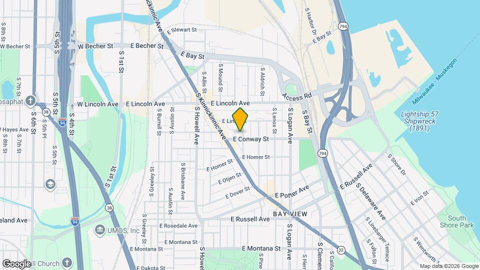 642 E Conway St Map and Location Details