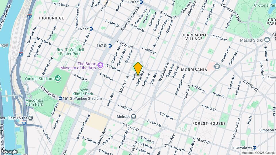 315 E 166th St Mapa y Detalles de la Ubicación