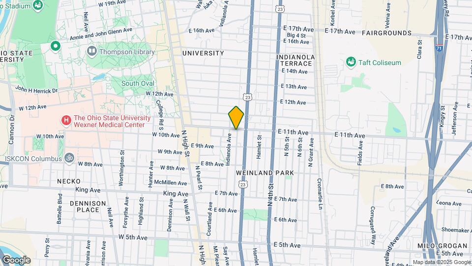 165 E 11th Ave Map and Location Details
