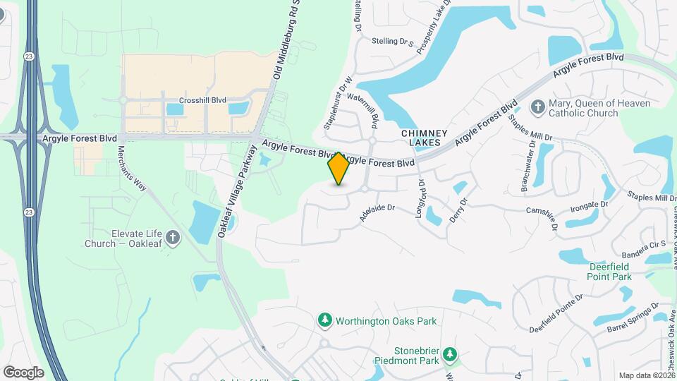 9533 Maidstone Mill Dr W Map and Location Details