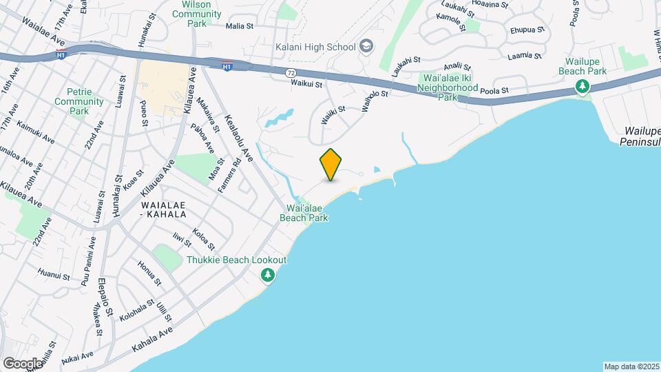Kahala Beach Condos Map and Location Details