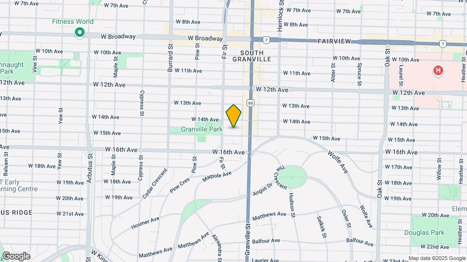 1575 W 15th Ave Map and Location Details