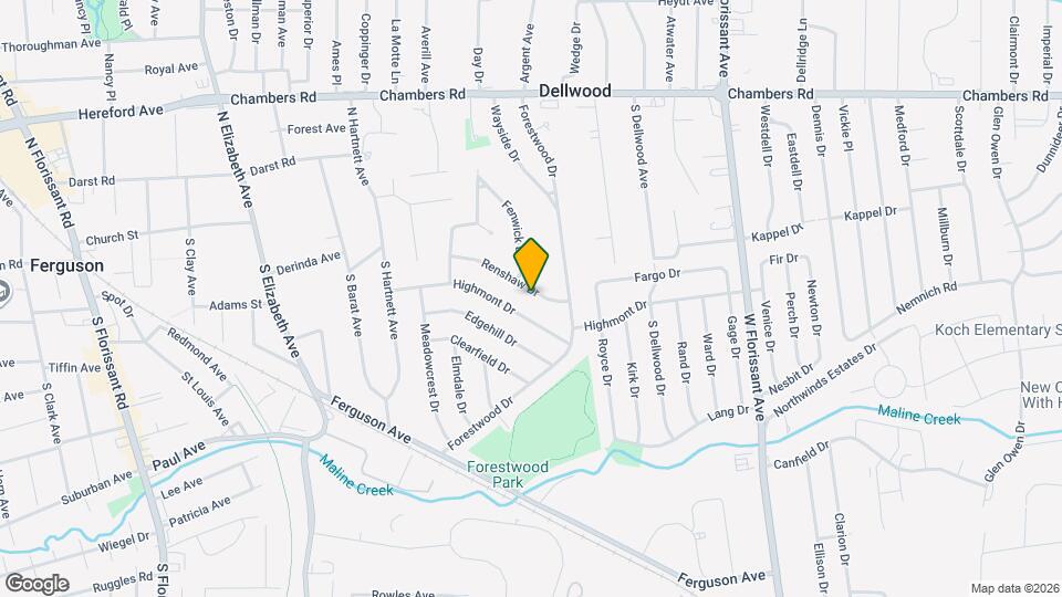 1108 Renshaw Dr Map and Location Details