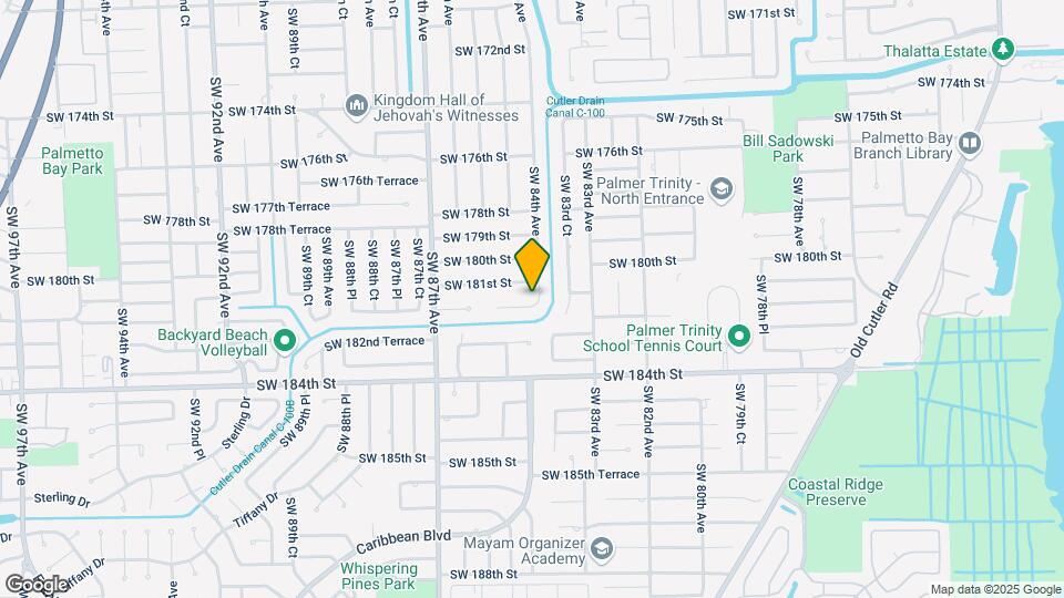 8405 SW 181st Terrace Map and Location Details