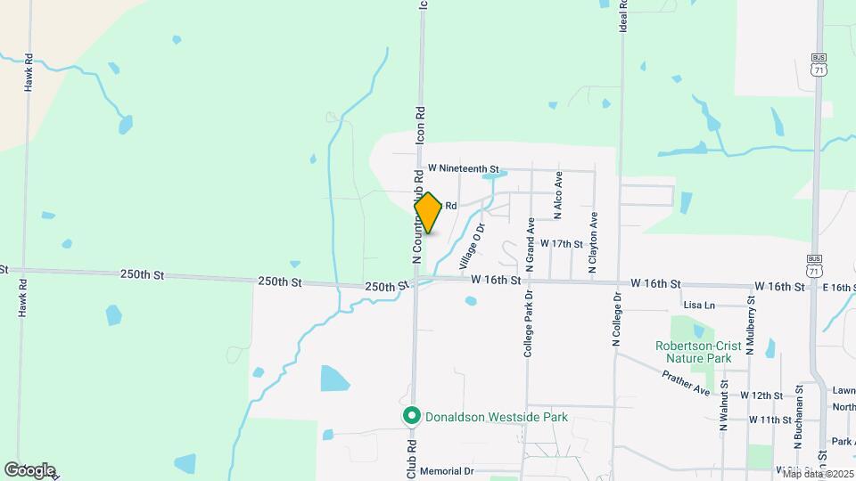 1645 N Country Club Rd Map and Location Details