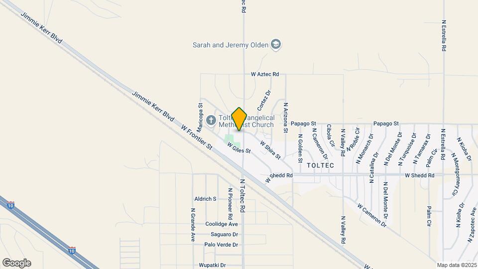 4130 N Toltec Rd Mapa y Detalles de la Ubicación