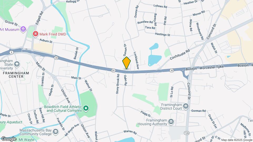555 Worcester Rd Map and Location Details