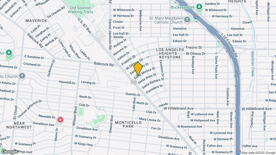 2308 Santa Monica St Map and Location Details