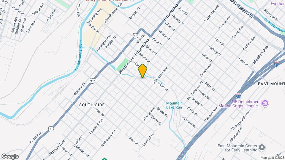 617 E Locust St Map and Location Details