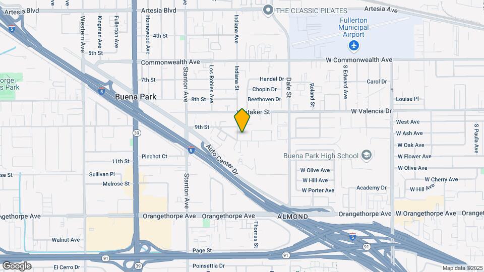 6596 Indiana Ave Map and Location Details