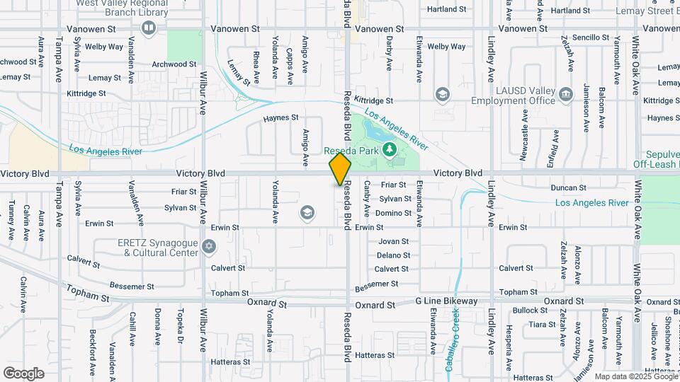 6323 Reseda Blvd Map and Location Details