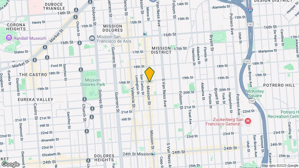 2315 Mission St-Unit -105 Map and Location Details